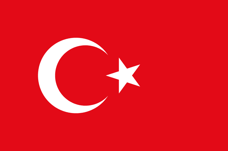 Turkish Flag For Language Selection